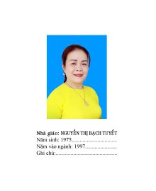 Nguyễn Thị Bạch Tuyết