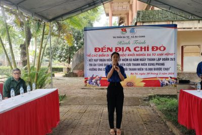 Lễ kết nạp Đoàn viên mới “Chào mừng kỷ niệm 93 năm ngày thành lập Đoàn TNCS Hồ Chí Minh”