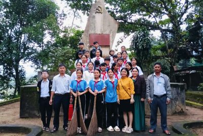 Hoạt động trải nghiệm “Hành trình tìm đến địa chỉ đỏ” với điểm đến là di tích lịch sử Vực Sông Liên.