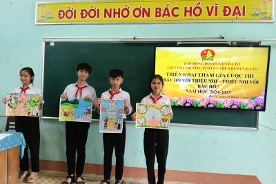 Tham gia cuộc thi vẽ tranh “Bác Hồ với thiếu nhi – Thiếu nhi với Bác Hồ” năm học 2024-2025