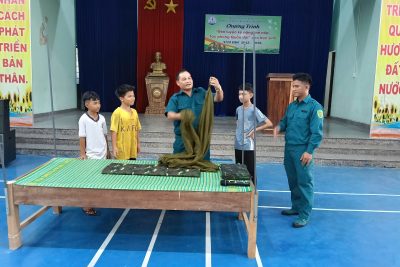Trường PTDTNT THCS Ba Tơ tổ chức chương trình “Rèn luyện kỹ năng, nề nếp tác phong quân đội” cho học sinh