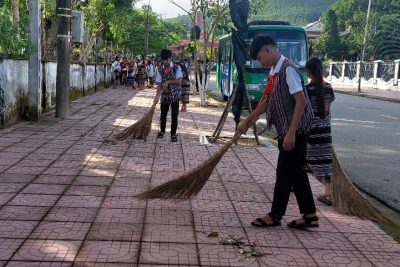TRƯỜNG PTDTNT THCS BA TƠ PHÁT ĐỘNG  CHIẾN DỊCH “LÀM CHO THẾ GIỚI SẠCH HƠN” NĂM 2025
