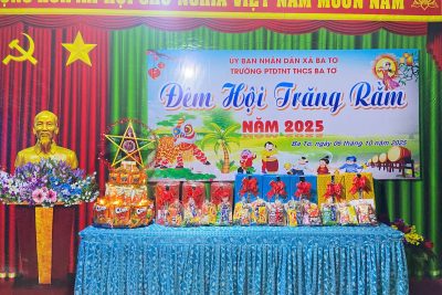 SÔI NỔI “ĐÊM HỘI TRĂNG RẰM” NĂM 2025 TẠI TRƯỜNG PTDTNT THCS BA TƠ