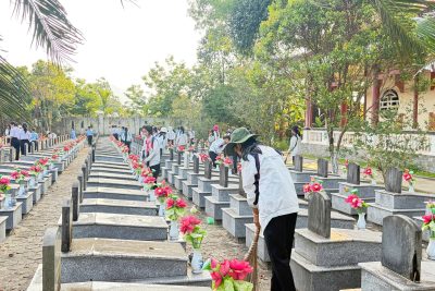 Liên đội Trường PTDTNT THCS tổ chức hoạt động trải nghiệm “Hành trình đến địa chỉ đỏ”